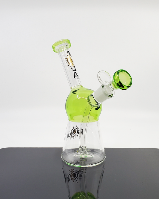 Aqua Works Glass 7” Ball Straight Tube | Smooth Hits with 14MM Joint