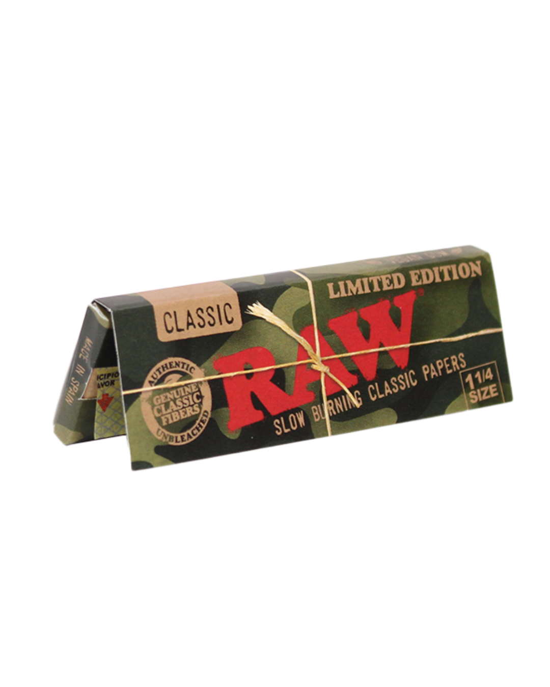 RAW Limited Edition Camo 1¼ Rolling Papers – Eco-Friendly & Natural