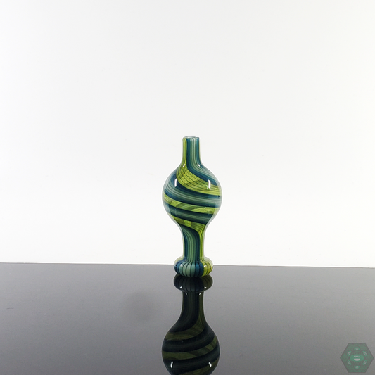 Davey Cakes Glass Linework Bubble Cap – Artful Airflow Control