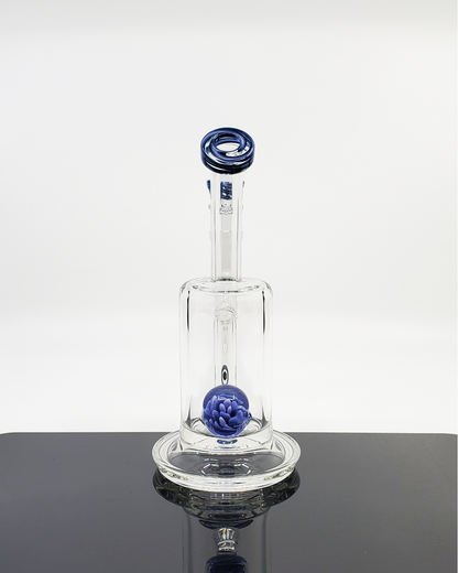 OSS Glass Disk Perc Straight Tube – 14mm Premium Water Pipe with Perc Filtration