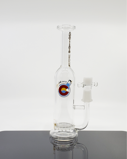 Glass Lab 303 - Waffle Perc Straight Bottle