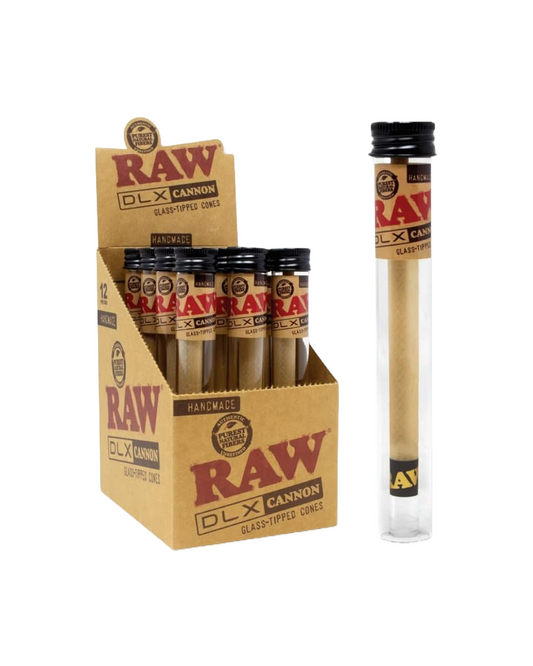 RAW DLX Cannons – Glass-Tipped Cones for Smooth, Premium Smoking