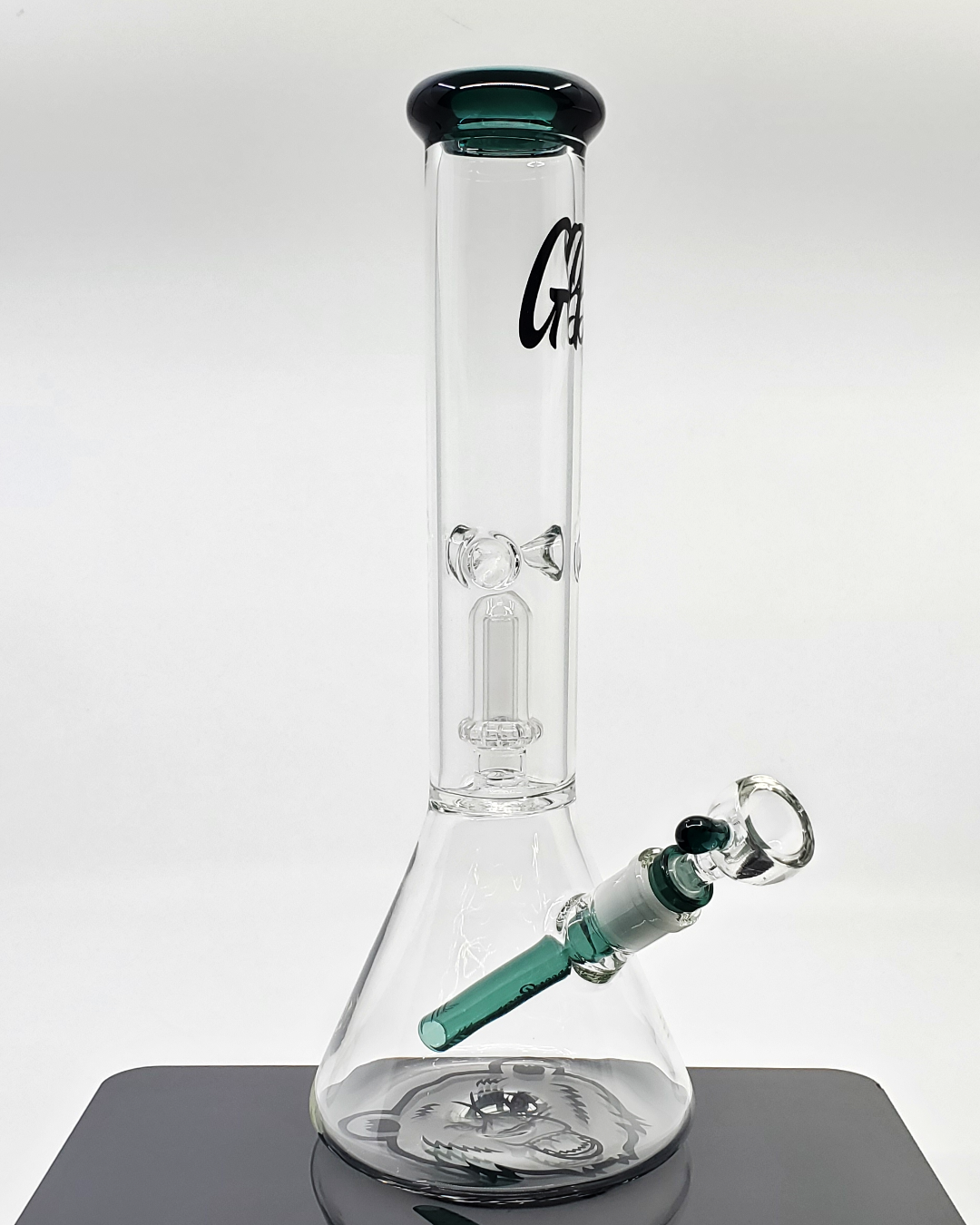 Green Bear - 14" Single Perk Beaker