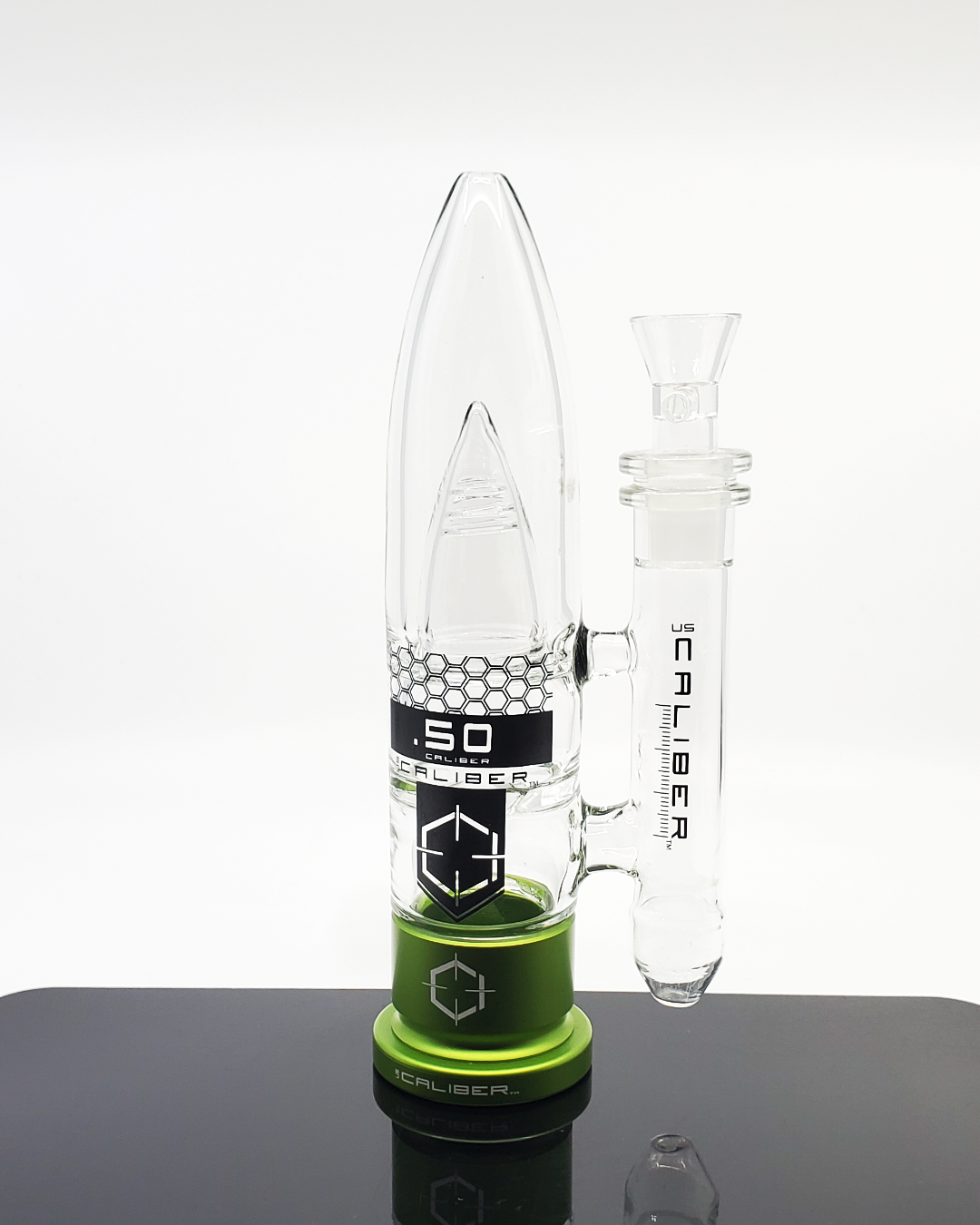 US Caliber .50 Cal Straight Tube | 12" Heavy-Duty Military-Grade Glass Bong