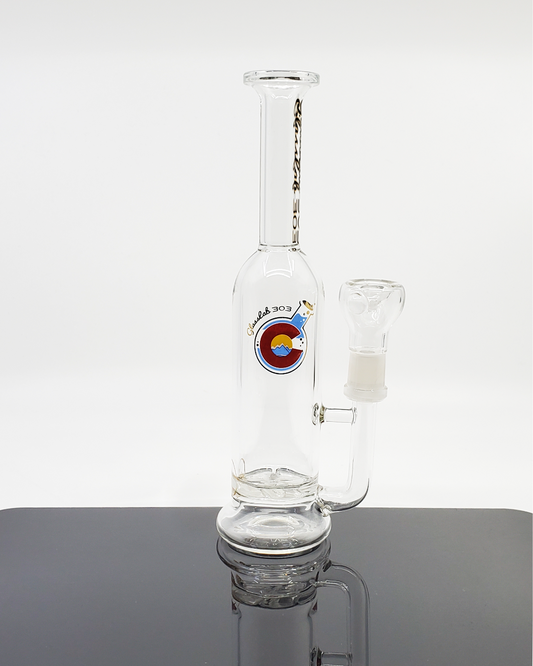 Glass Lab 303 Turbine Perc Straight Bottle - Smooth Hits with Turbine Filtration