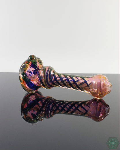 LQL Glass - Fumed Triple Tornado Spoon