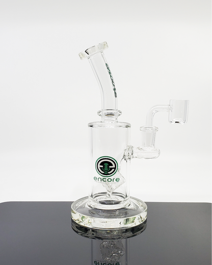 Encore Glass 8” UV Diamond Perc Rig | 16-Hole Perc for Smooth Filtration