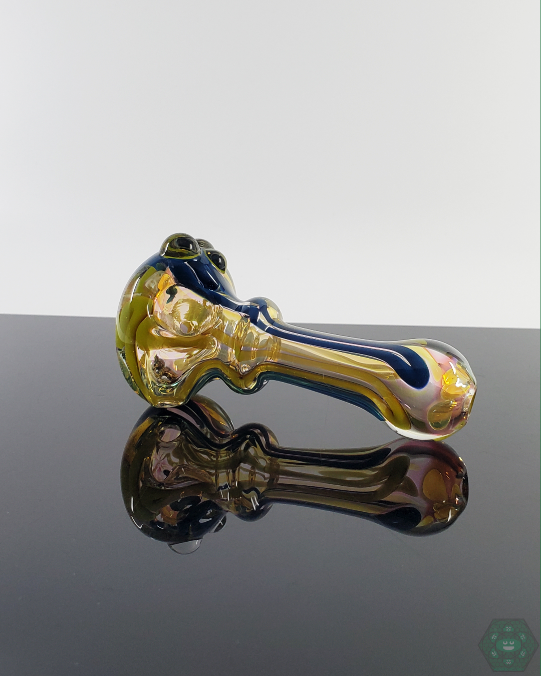 LQL Glass - Fumed Linework Spoon