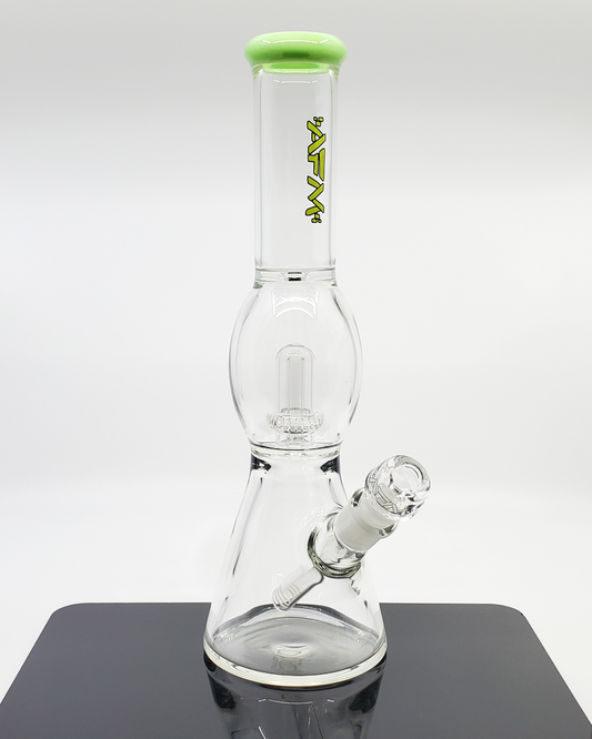 AFM Glass UFO Showerhead Beaker | 13.25” with 6-Slit Perc | Smooth Filtration