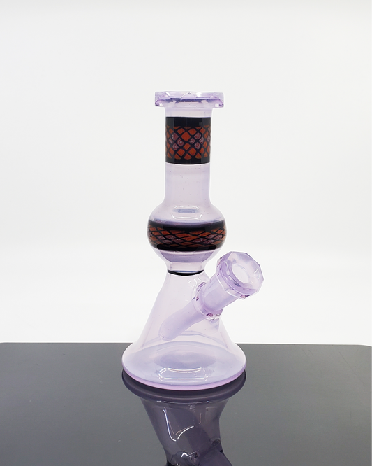 Shipley Glass Lilac Faceted Jammer – Elegant 10mm Dab Rig in Lilac