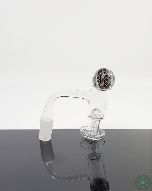 Harold Cooney Glass Slurper Set - Exclusive Terp Pearls & Marble for Enhanced Flavor