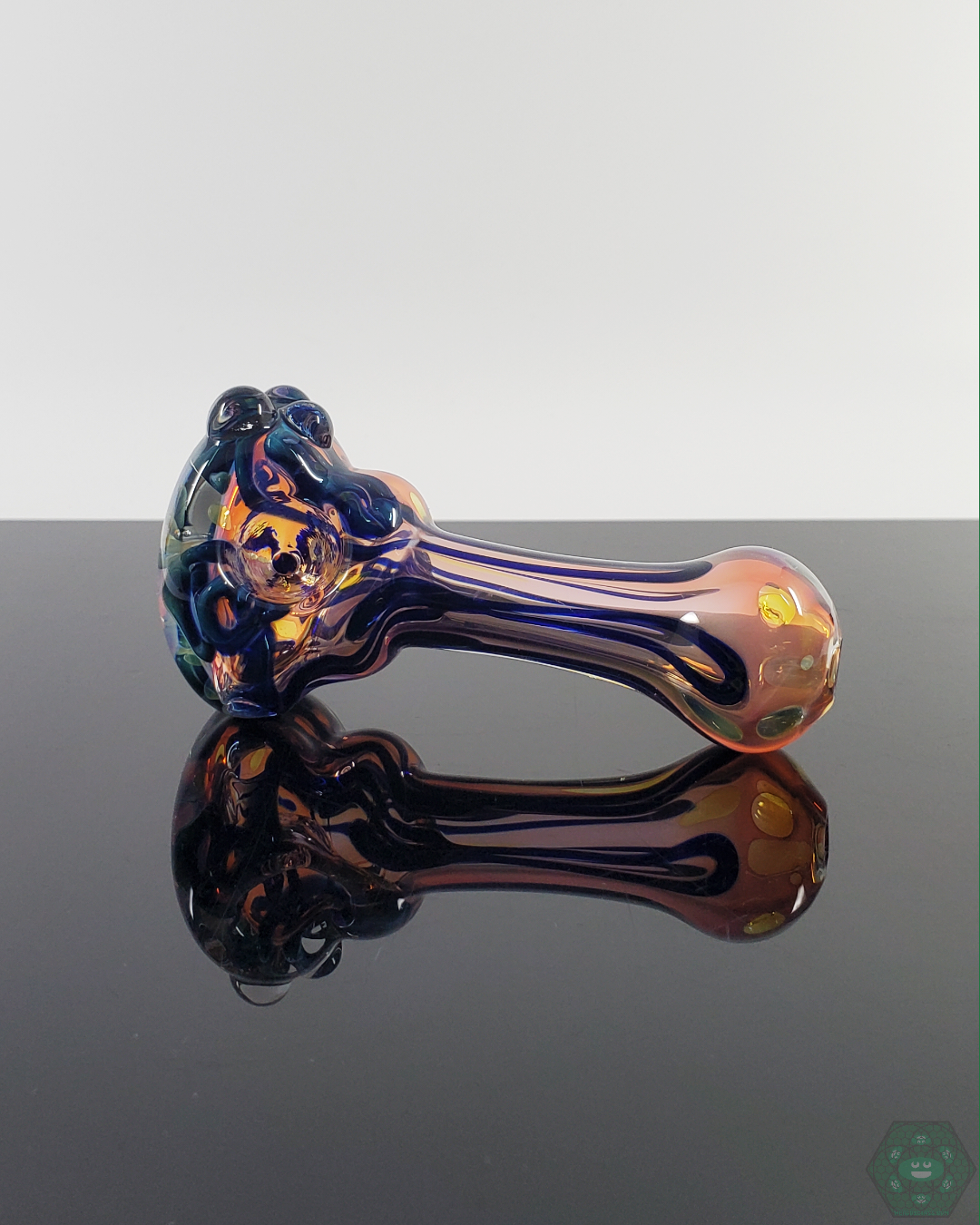 LQL Glass - Fumed Linework Spoon