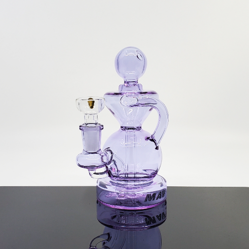 MAV Glass Mini Ball Recycler - Compact Design with Smooth Filtration