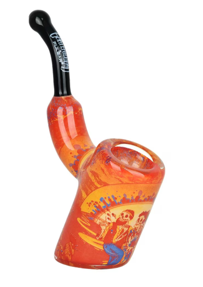 Grateful Dead x Pulsar Inside Print Bent Sherlock Pipe - Sunset Dance