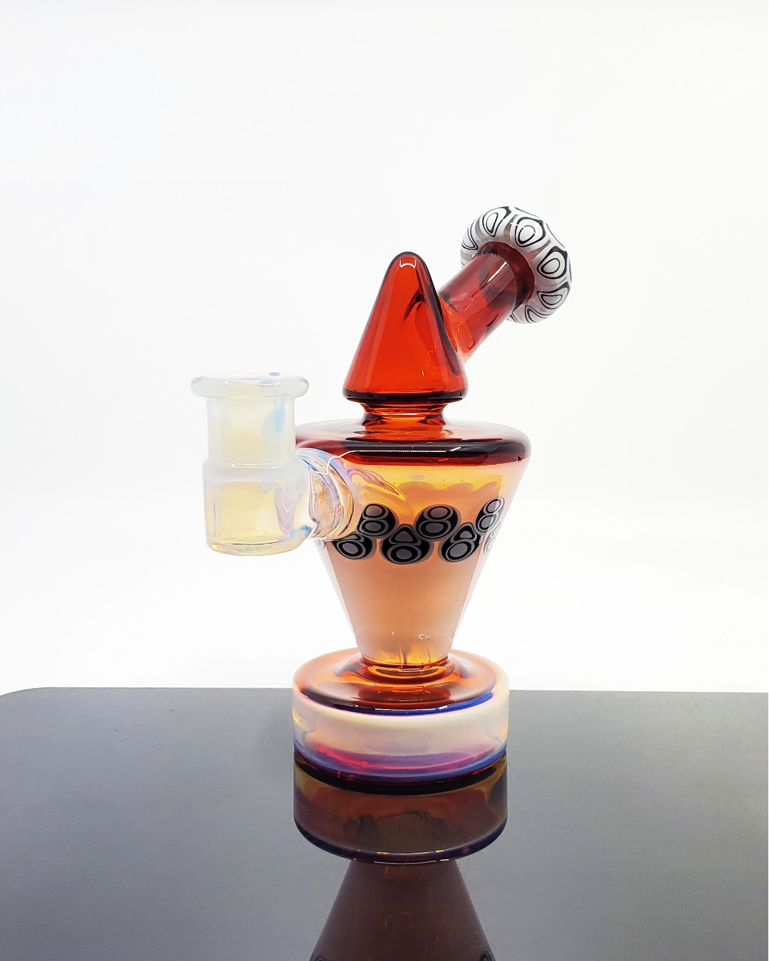 RL Dots Talus Rig – Handcrafted 10mm Dab Rig with Signature Dot Work