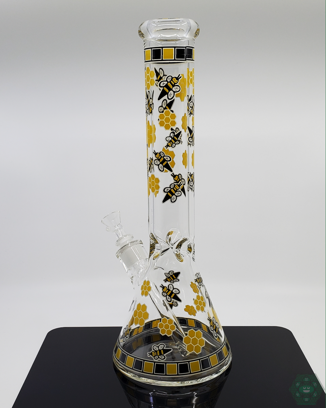 BSG - 14" Glow In The Dark Bee Beaker