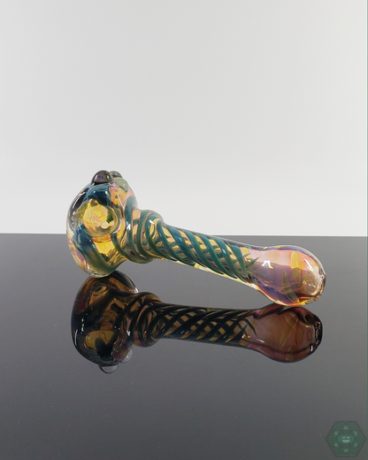 LQL Glass - Fumed Triple Tornado Spoon