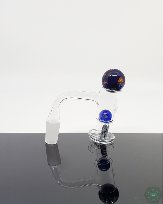 Fidget Glass Slurper Set Bundle - Complete Terp Pearl & Marble Set for Flavor Control