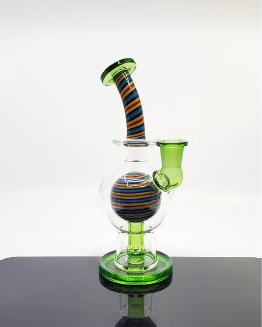 Mike D Glass Full Color Ball Rig – Vibrant 10mm Heady Glass Dab Rig