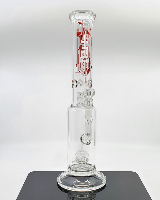 HBG Glass 16" Clear Ball Perc Straight Tube | Elegant Water Pipe