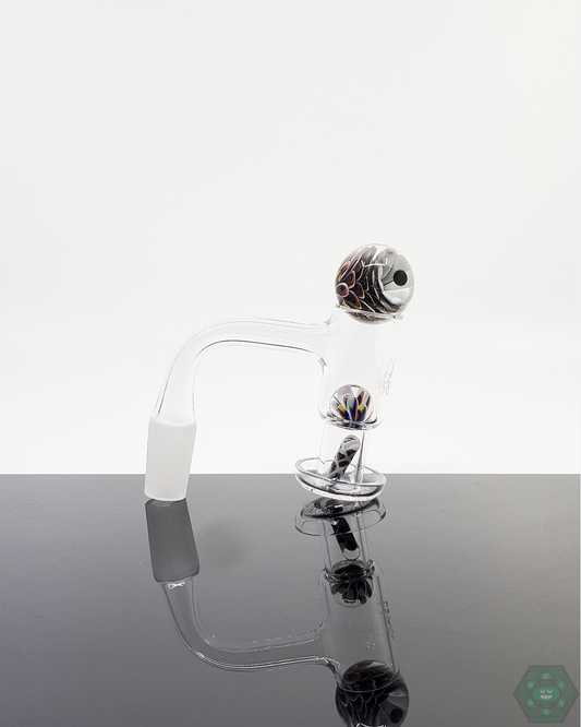 Divleli Glass Slurper Set - High-Quality Terp Pearls & 25mm Marble for Enhanced Flavor