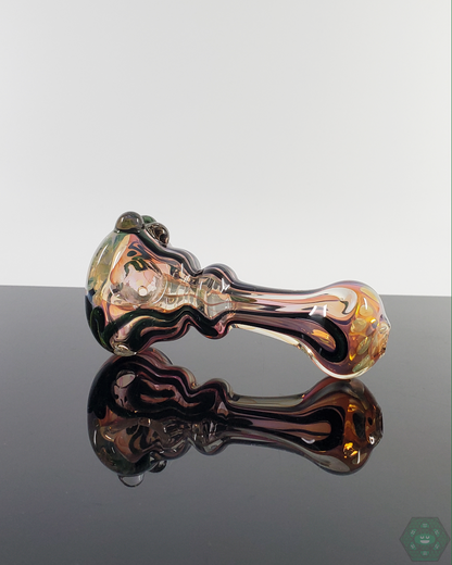 LQL Glass - Fumed Linework Spoon