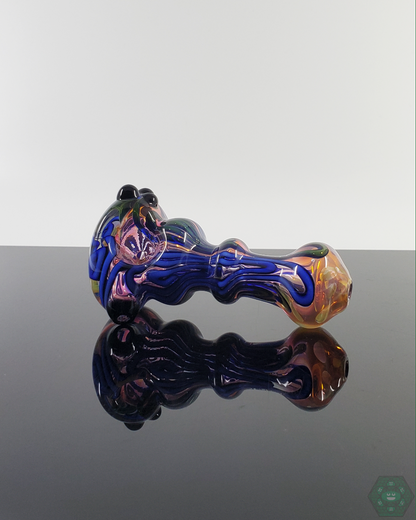 LQL Glass - Fumed Linework Spoon