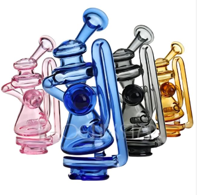 Phoenix Glass - Recycler Puffco Attachment (Assorted Colors)