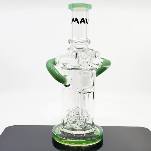 MAV Glass 9.5" Dual Uptake Incycler Bong | Advanced Filtration