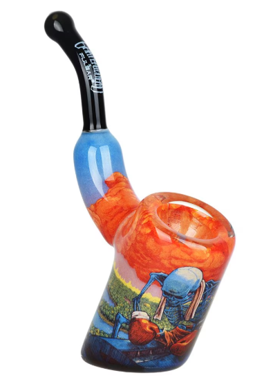 Grateful Dead x Pulsar Inside Print Bent Sherlock Pipe