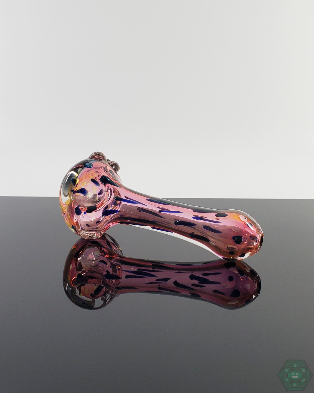 LQL Glass - Fumed Linework Spoon