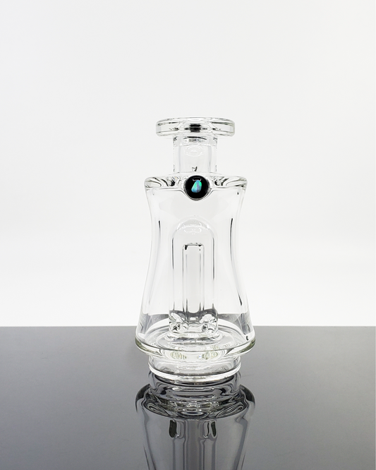 AJ Surf City Opal Puffco Attachment - Elegant Glass with Opal Accent