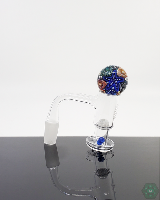 Glass by Keri Reef Slurper Set - Ocean-Inspired Terp Pearl & Marble Bundle