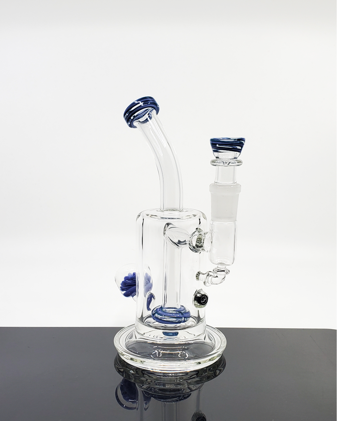 OSS Glass Disk Perc Straight Tube – 14mm Premium Water Pipe with Perc Filtration