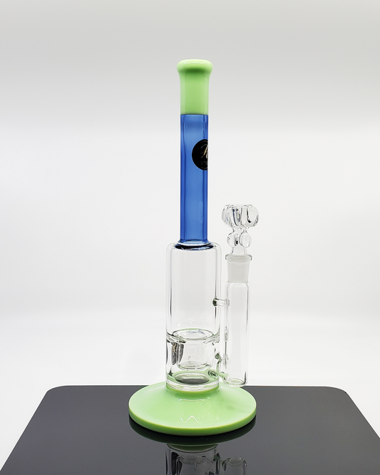 Rehab Glass Full Color Straight Tube Bong | Vibrant Water Pipe