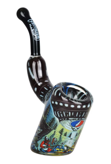 Grateful Dead x Pulsar Inside Print Bent Sherlock Pipe