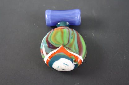 AAA Glass Coogi Pendant #2 | Unique Art Glass Necklace with Vibrant Color Detailing for Collectors

