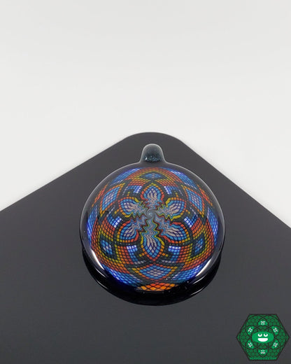 Adam Reetz Filla Pendant | Intricate Glass Art Jewelry, Premium Collectible for Art Enthusiasts

