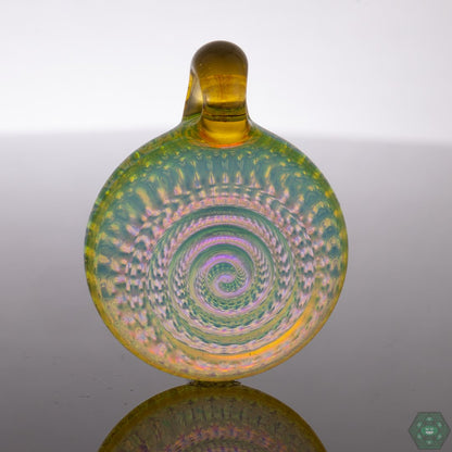 Cone 12 Flat Glass Spiral Mandala - OG Northstar Opaline & Terps