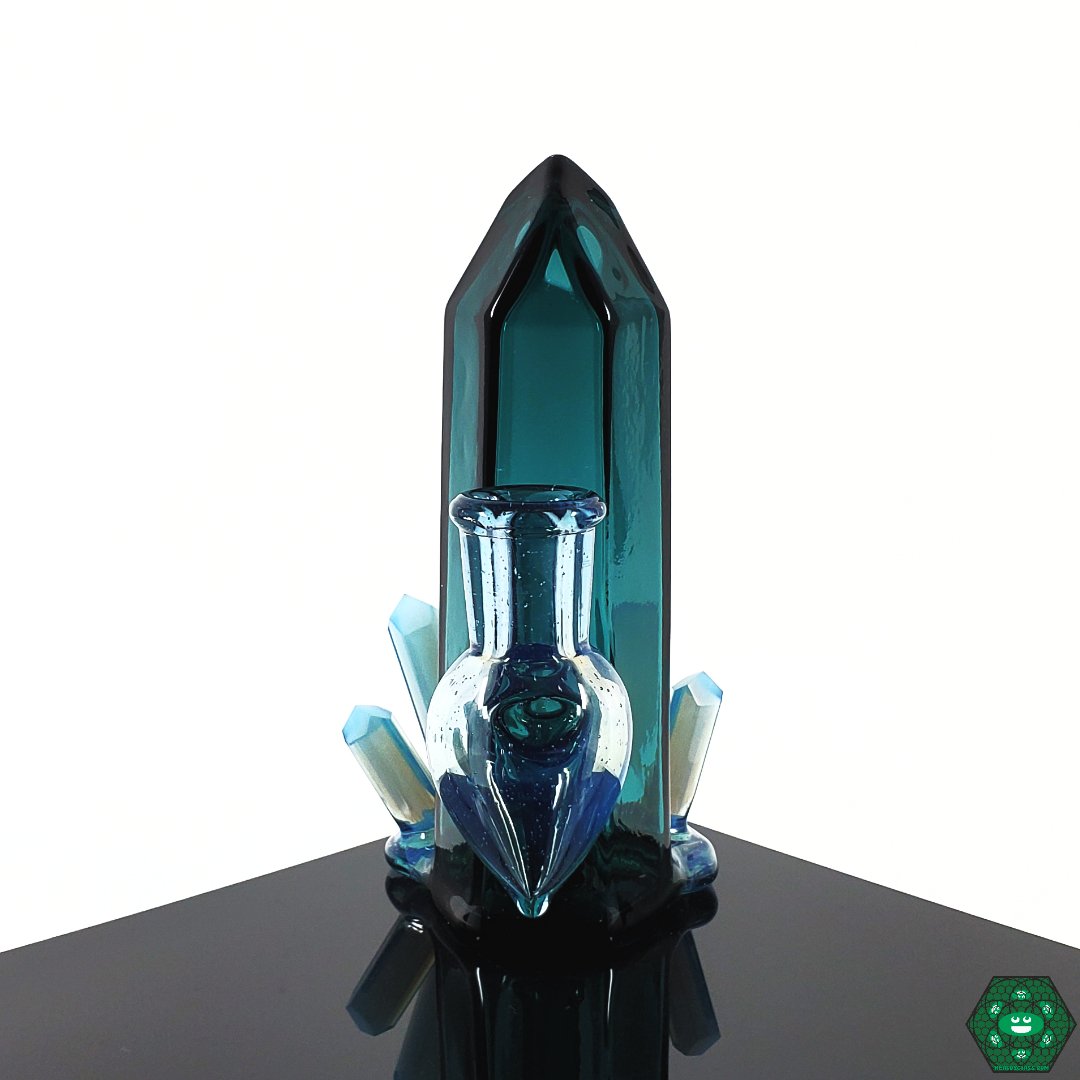 Digger Glass - Lil Cutie Crystal Cluster (Indicolite Teal)