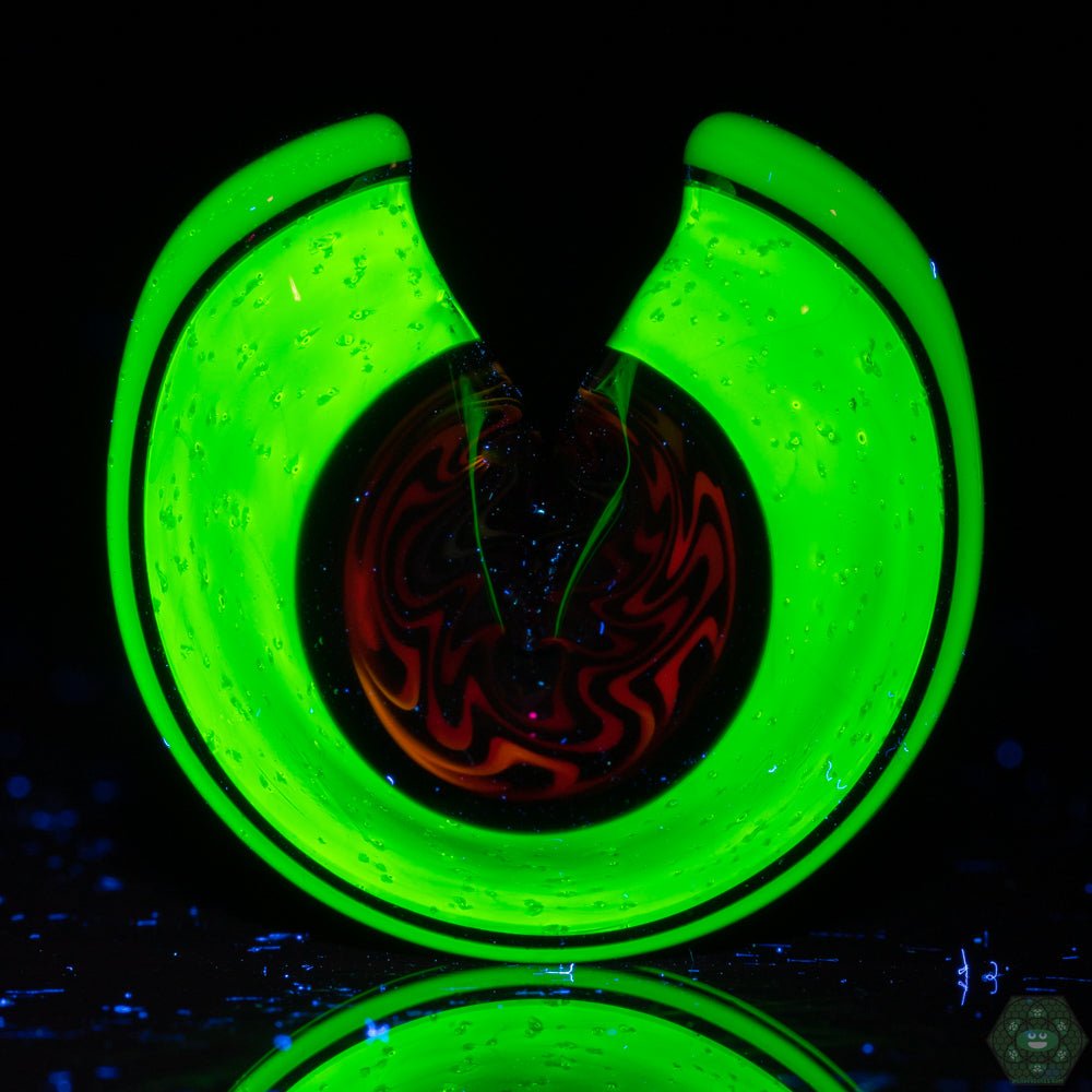 Dux Glass - Wig-Wag Tech Fortune Cookie Pendant #1 - @Duxglass - HG