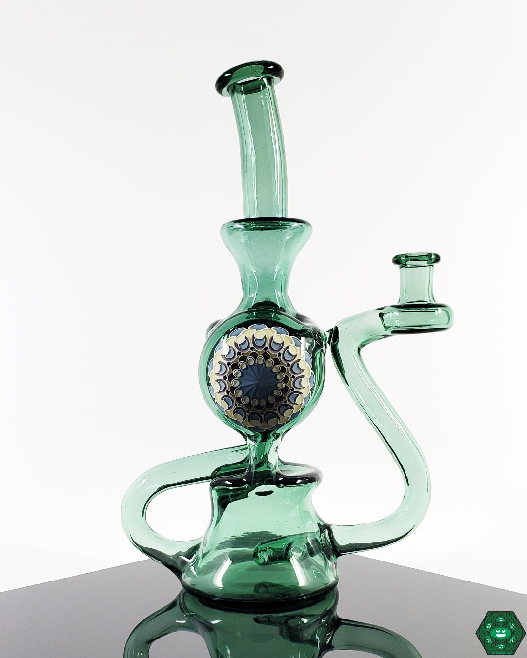 Olour Glass - Atlantis Dotted Recycler - @Olour_glass - HG