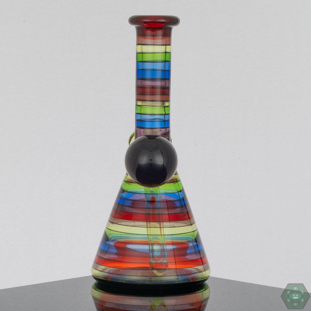 Rone Glass Rainbow Tube - Pomegranate Lip - @Roneglass - HG