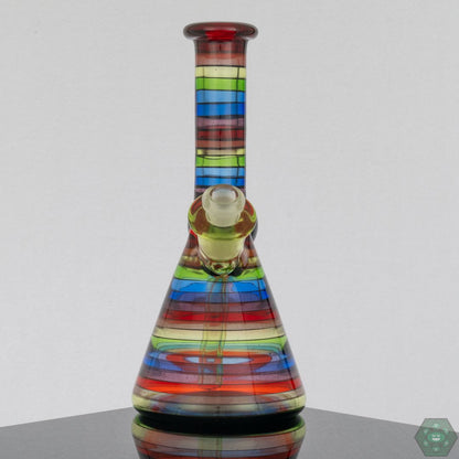 Rone Glass Rainbow Tube - Pomegranate Lip - @Roneglass - HG