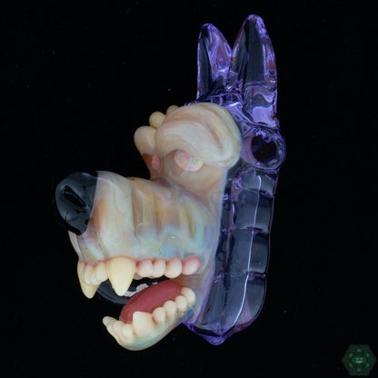 Ryan Kane - Open Mouth Wolf Pendants - @Ryankane_glass - HG