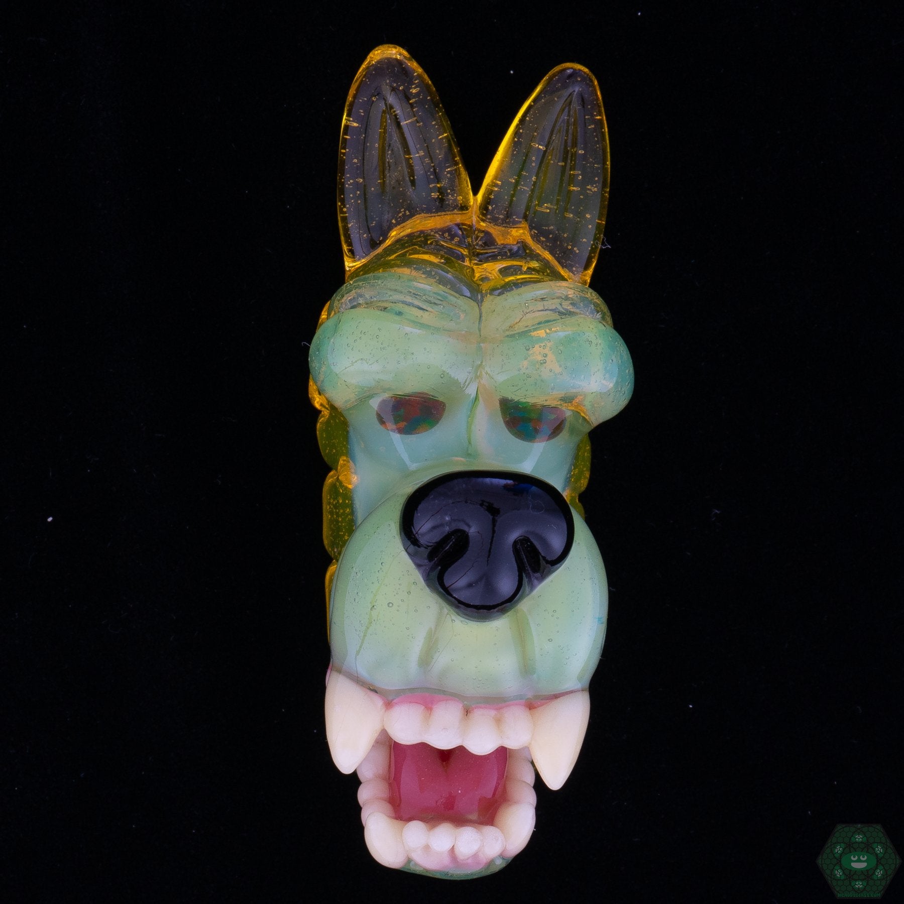 Ryan Kane - Open Mouth Wolf Pendants - @Ryankane_glass - HG